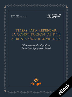 cover image of Temas para repensar la Constitución de 1993